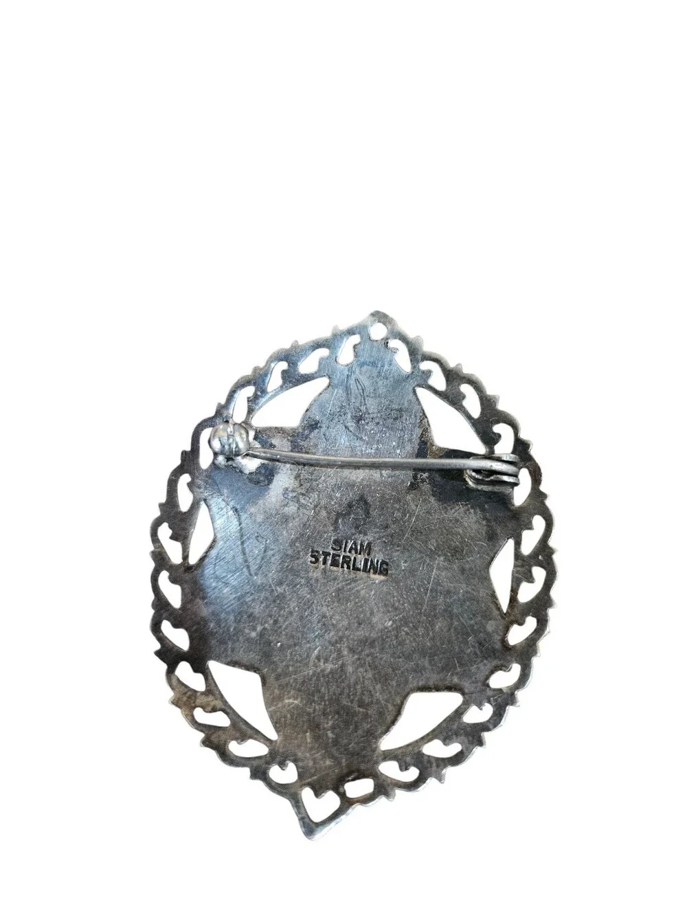 Vintage 1930s Siam Sterling Silver Brooch